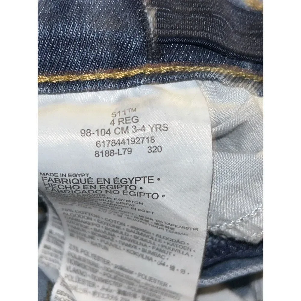 Levi’s Boys 2 Piece Jeans T-shirt Outfit Size S‎ 4-5